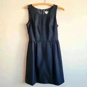 J. Crew factory black sleeveless wool dress size 0